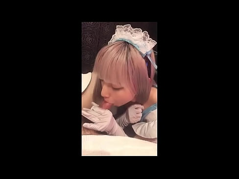 ❤️ יפני איידול [מאיוקה], תחפושת עוזרת צרפתית, חלק 1, מציצה וטלטלה עם קרם ❤❌ סתם פורנו אצלנו ❤